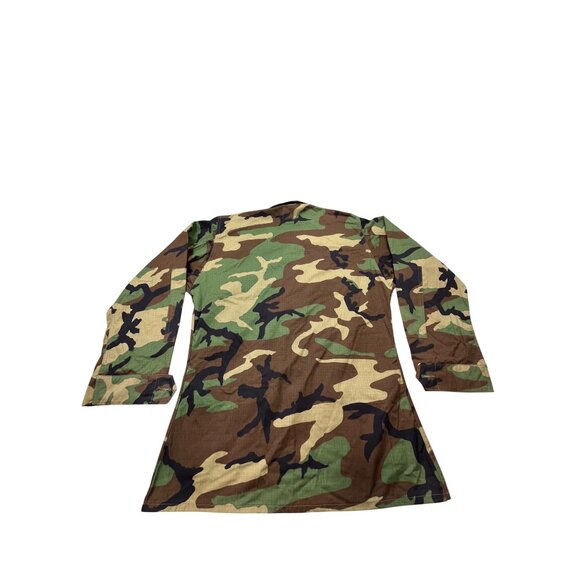 Woodland Camouflage Combat Coat Mens Medium Ripstop SP0100-95-D-0353 Hot Weather - Picture 2 of 10